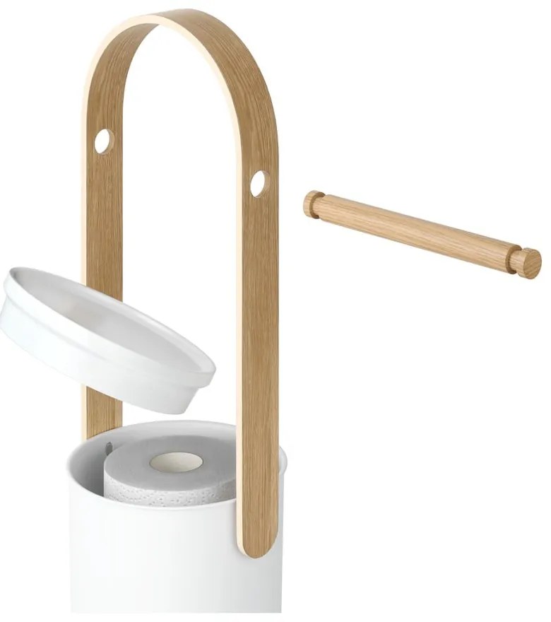 Biały plastikowy stojak na papier toaletowy Bellwood – Umbra