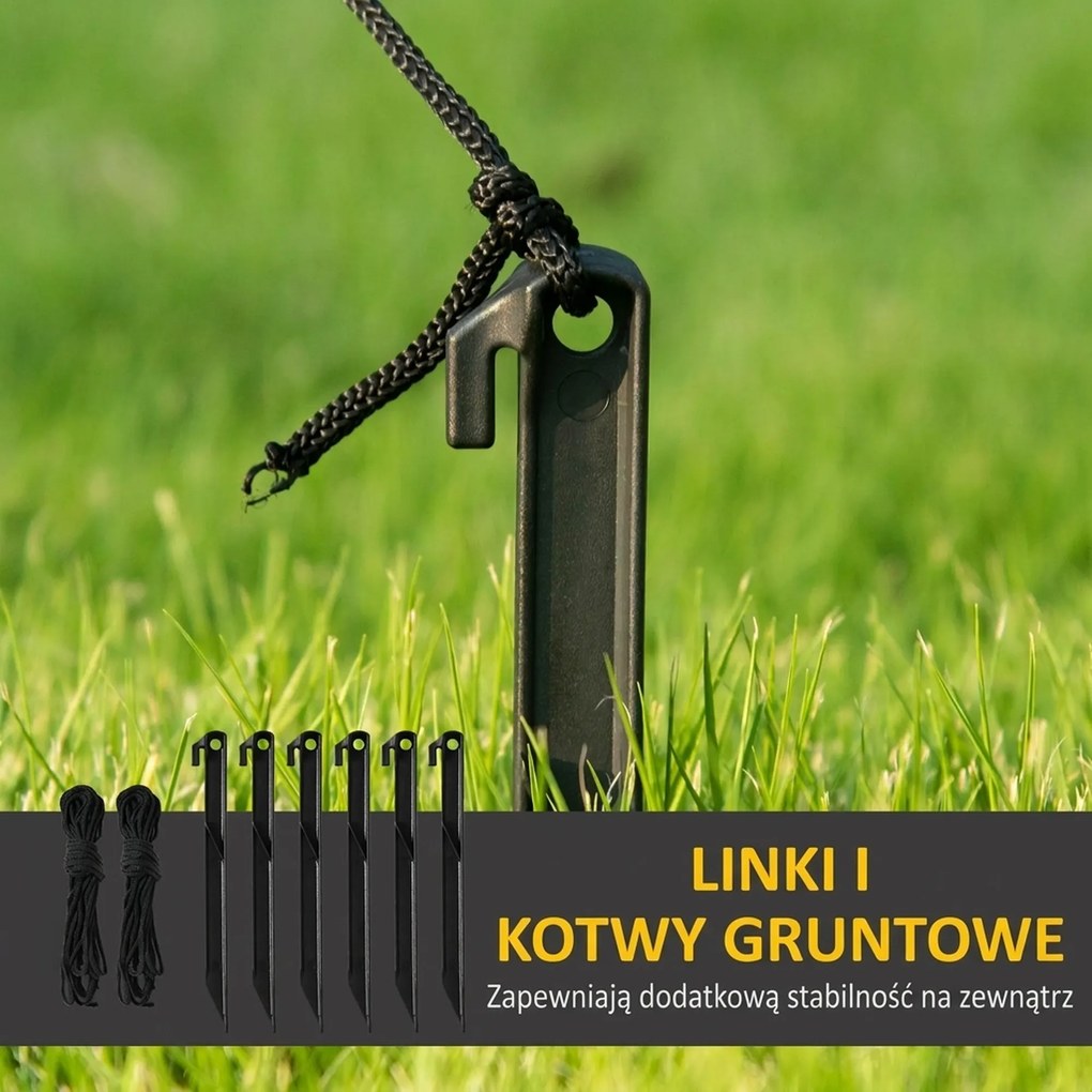 HOMCOM Nadmuchiwany renifer, 1,8 m, lampki LED, akcesoria, automatyczne nadmuchiwanie, żółty