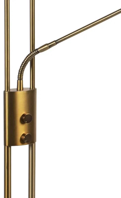 Lampa stojąca brązowa z lampką do czytania - Ibiza Nowoczesny Oswietlenie wewnetrzne