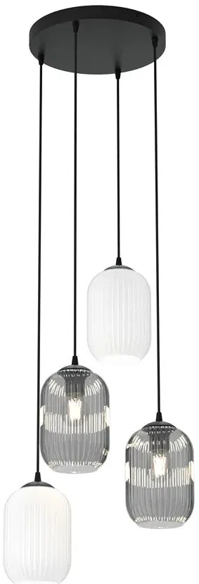Nowoczesna lampa wisząca z czterema kloszami - D165 C0-K15