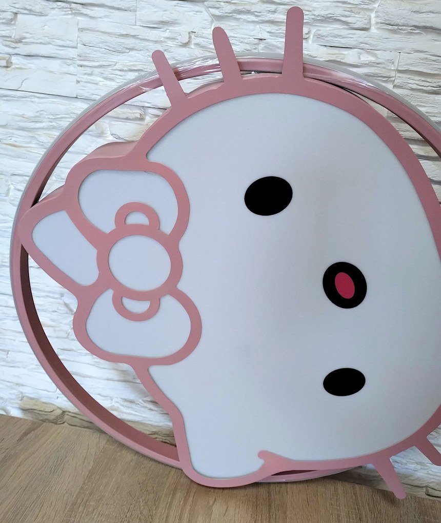 Plafon lampa LED sufitowa AT89-KITTY RÓŻOWA