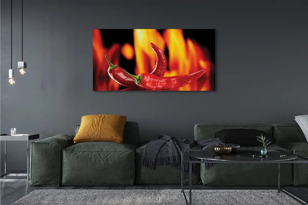 Fotoobraz na płótnie Piekielnie Ostre Papryczki