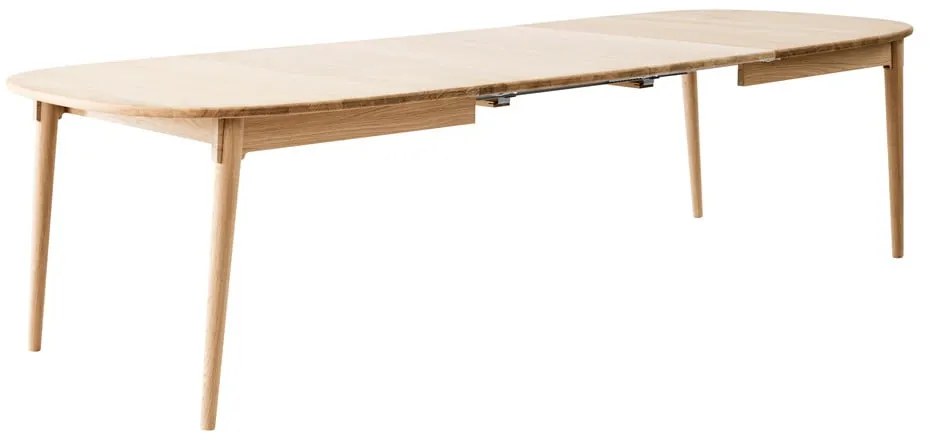 Naturalny rozkładany stół z litego drewna dębowego 106x184 cm Miro – Hammel Furniture