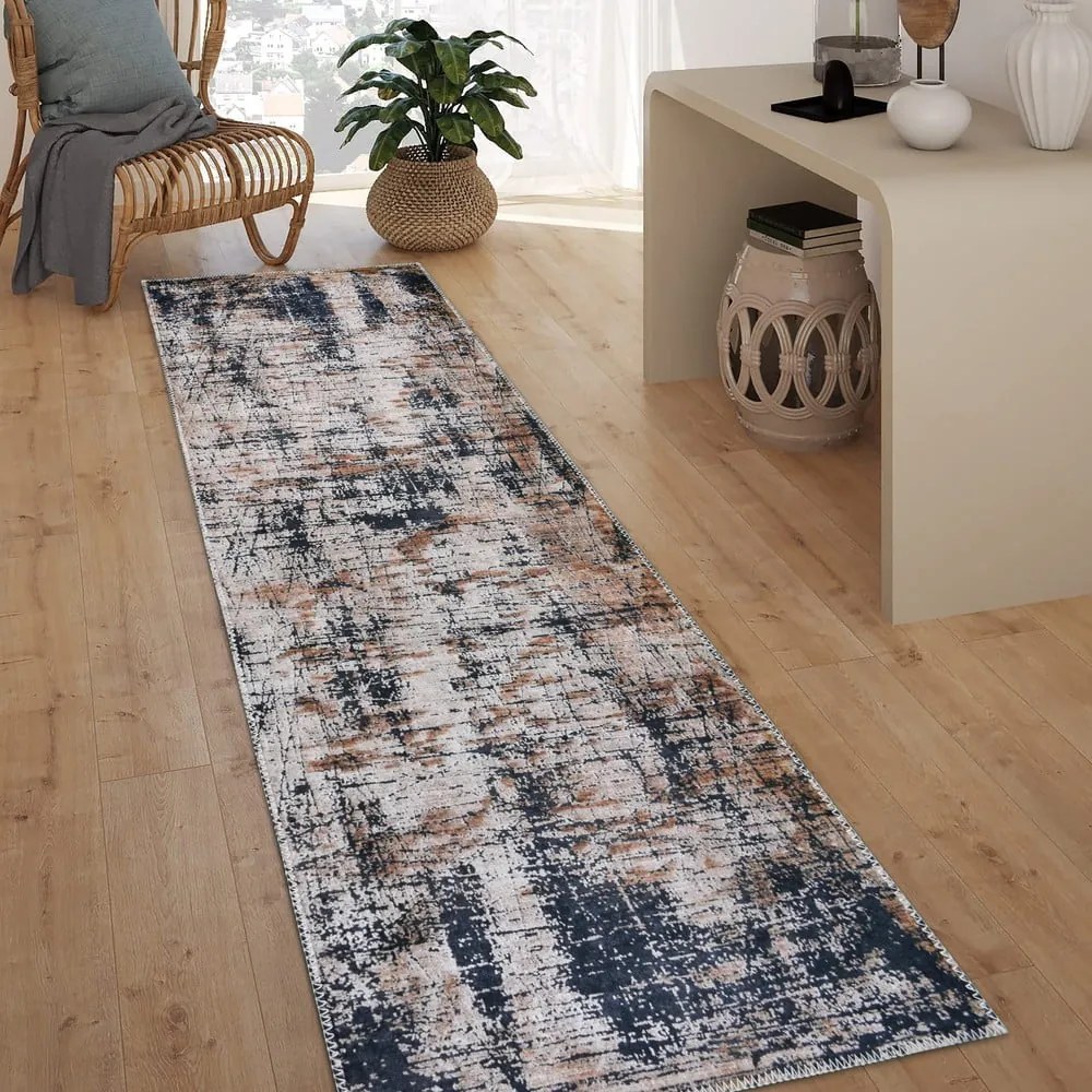 Niebieski chodnik odpowiedni do prania 60x150 cm Abstract Colors – Vitaus
