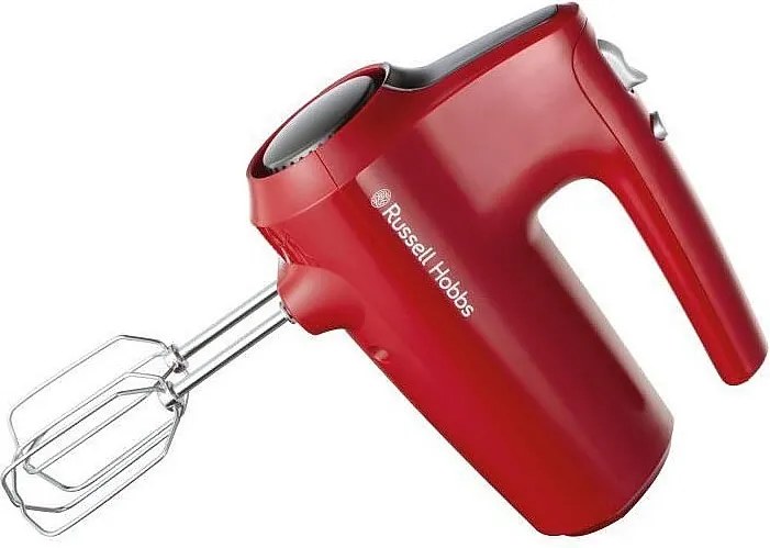 Mikser Ręczny Russell Hobbs Desire Red 185W, 5 Prędkości, Nowoczesny Czerwony Design