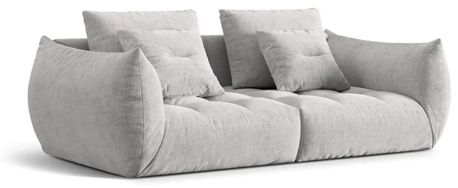 Jasnoszara sofa 232 cm Bloom – Micadoni Home