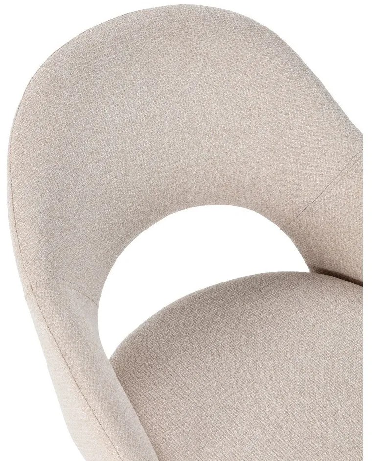 Beżowe tapicerowane krzesła zestaw 2 szt. Lia – Marckeric