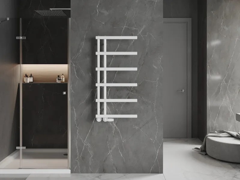 Mexen Jukon grzejnik łazienkowy dekoracyjny 988 x 500 mm, 461 W, biały - W116-0988-500-00-20