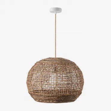 Lampa Sufitowa Wisząca Do Użytku Zewnętrznego Udane Naturalny - Biała & Ø60 Cm - ↑45 Cm Udane - Sklum