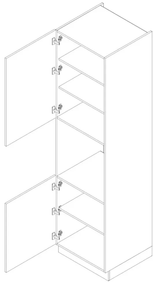 Szafka pod piekarnik 60 DENIS D60 PK/2333 P/L czarna mat STOLKAR