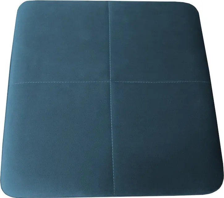 Taboret SOLID tkanina Welur stelaż metalowy STOŁEK LOFT : Kolor Stelaża - Biały, Kolor tkaniny - VELVET - MG33, Typ tkaniny - Velvet, Wysokość - 45 cm