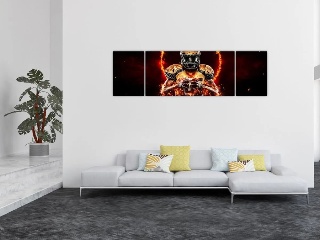Obraz - Zawodnik futbolu amerykańskiego (170x50 cm)