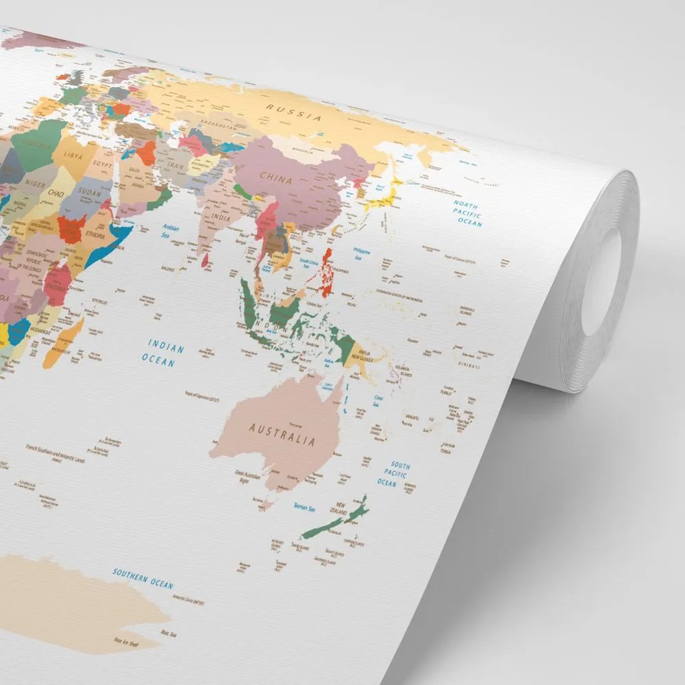 Tapeta mapa z nazwami