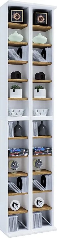 Drewno CD DVD Stand Shelf Cabinet Almera