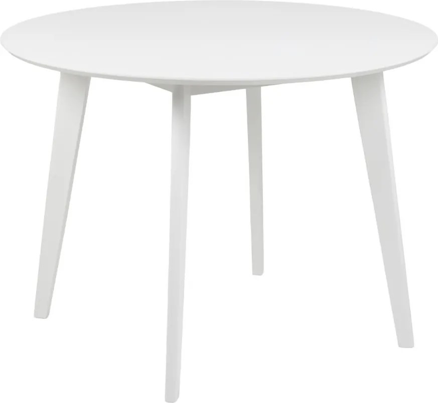 Okrągły nierozkładany stół Roxby Actona 105 cm, kolor biały