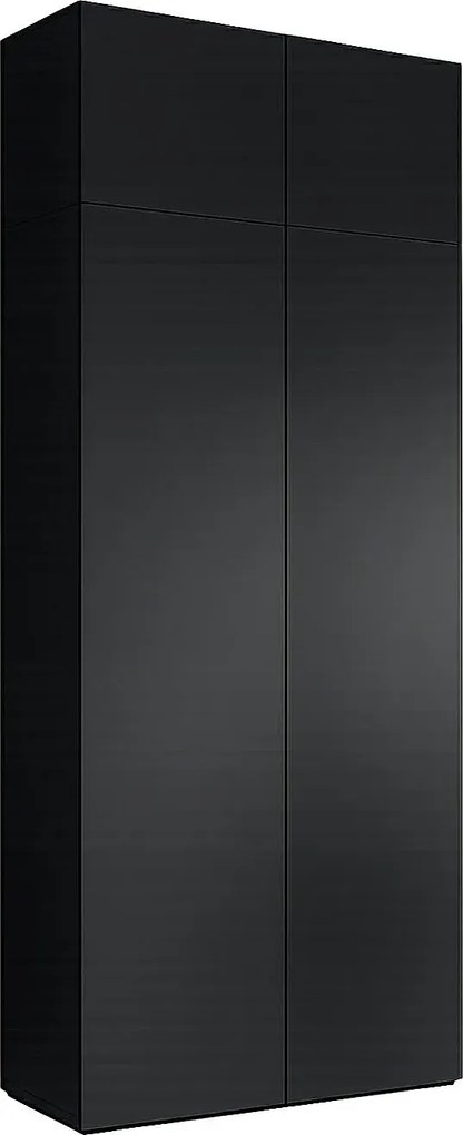 Wysoka szafa uchylna w kolorze czarnym F8-F40