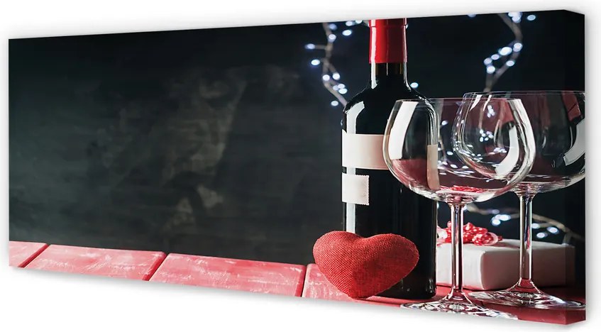 Zdjęcie na płótnie Serce w Blasku Lampek