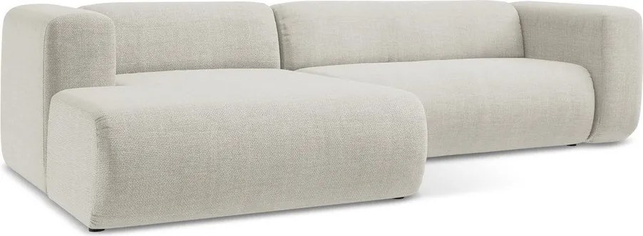 Beżowy narożnik (lewostronny/z szezlongiem) Ekahi – Makamii