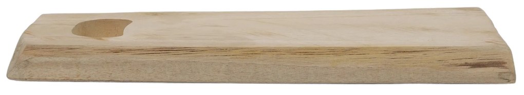 Taca dekoracyjna z drewna tekowego, 42x26x3 cm, deska do krojenia, 2w1