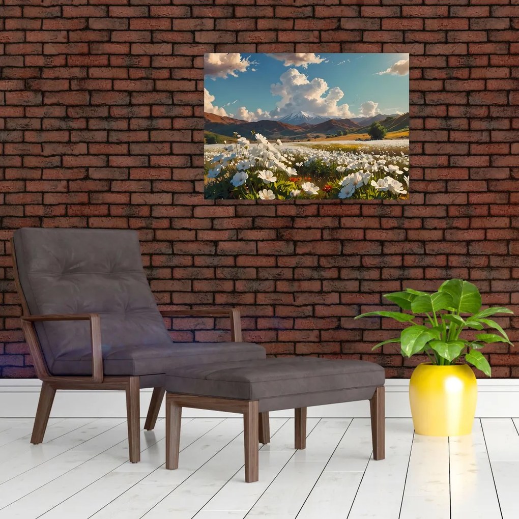 Obraz na szkle - Spokojny krajobraz (70x50 cm)