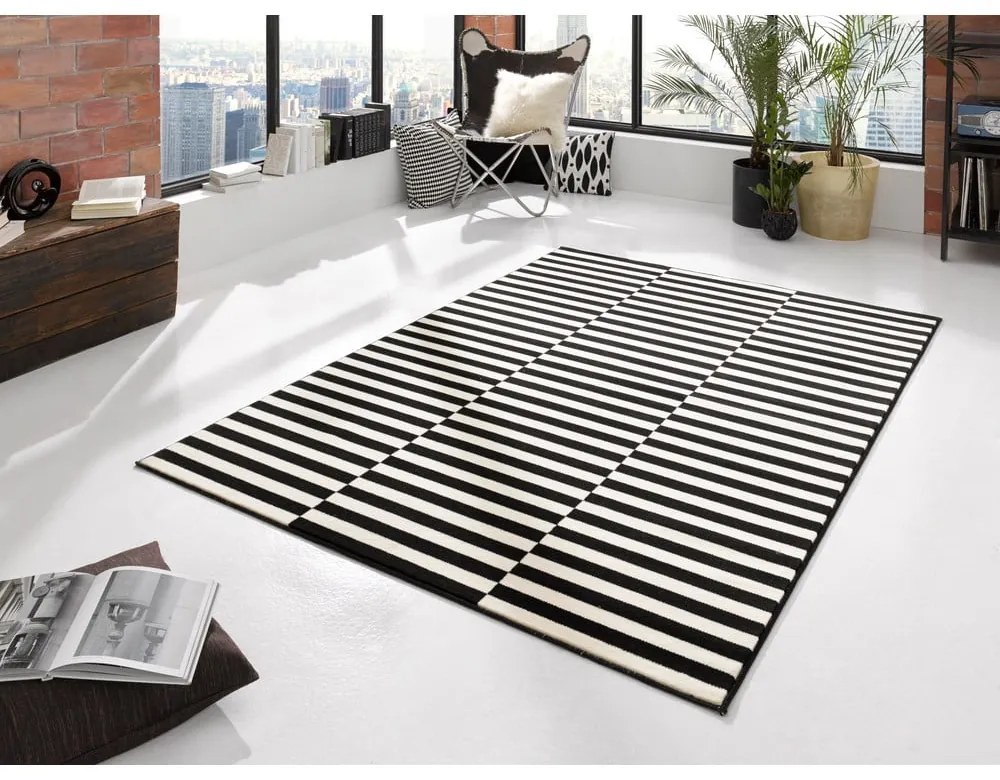 Czarny/kremowy dywan 80x200 cm Gloria – Hanse Home