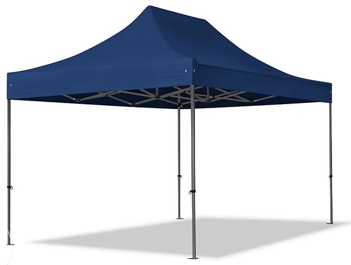 TOOLPORT 3x4,5 m Namiot Ekspresowy, PREMIUM Stal 40mm, ze ścianami bocznymi, okna panoramiczne, niebieski - (600046)