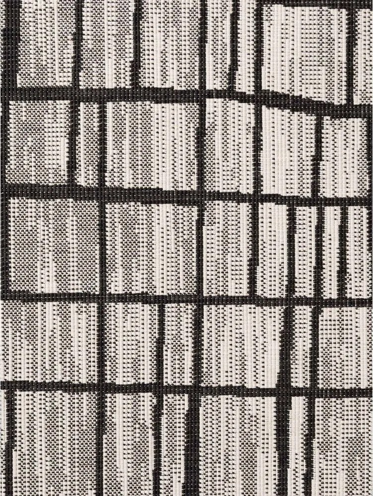 Czarny/kremowy okrągły dywan odpowiedni na zewnątrz ø 160 cm Haringey Crouch – Ted Baker