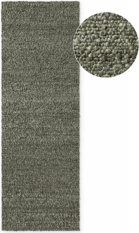 Zielony chodnik z materiału bouclé tkany ręcznie 80x200 cm Notting Hill Portobello – Ted Baker