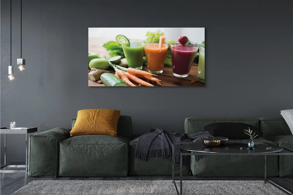 Obraz drukowany na płótnie Energetyczne Koktajle Warzywne