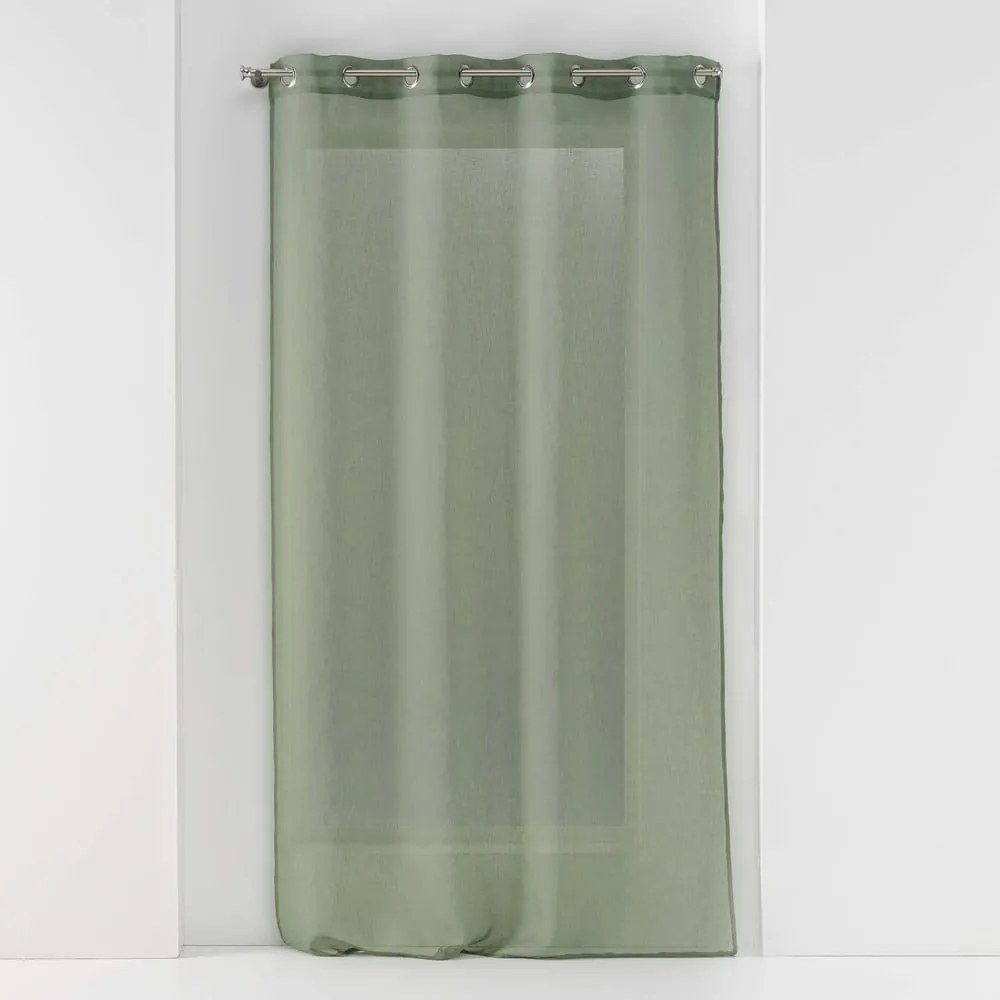 Firanka z woalu w kolorze khaki 140x280 cm Sandra – douceur d'intérieur