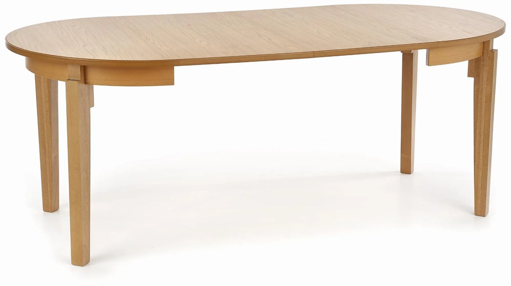 SORBUS stół rozkładany 100-200/100/77, dąb miodowy owalny okrągły 4/8 osobowy