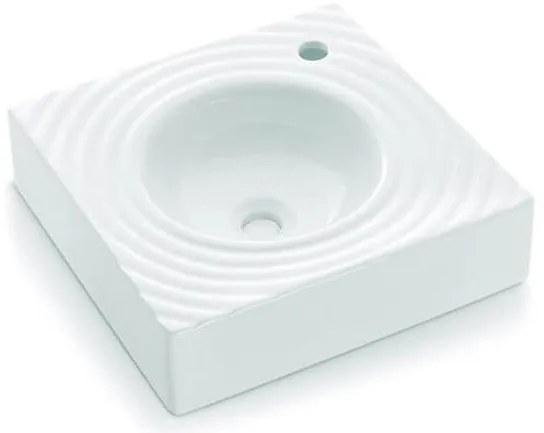 Bathco 0081 - Umywalka nablatowa GOTA 45x45 cm porcelana/biała
