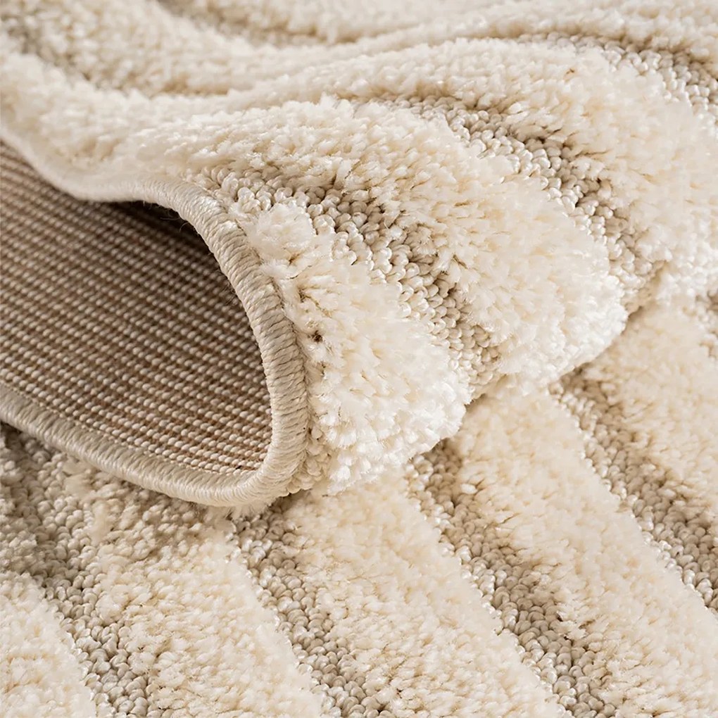 Dywan nowoczesny Art 3D Geometria kremowy 200 cm x 290 cm