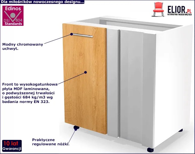 Kuchenna Szafka Narożna Dąb Miodowy Lorenza 5X