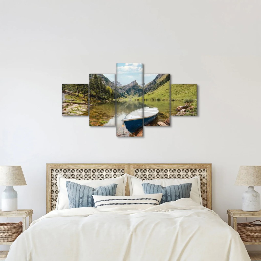 Obraz - Seealpsee, jezioro w Szwajcarii (125x70 cm)