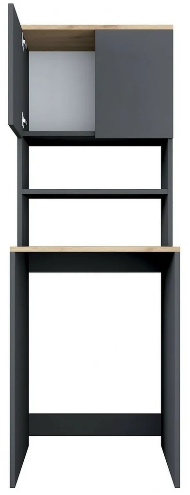 Szafka nad pralką Karin Anthracite and Walnut