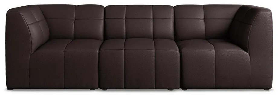 Ciemnofioletowa sofa z imitacji skóry 255 cm Aloha – Makamii