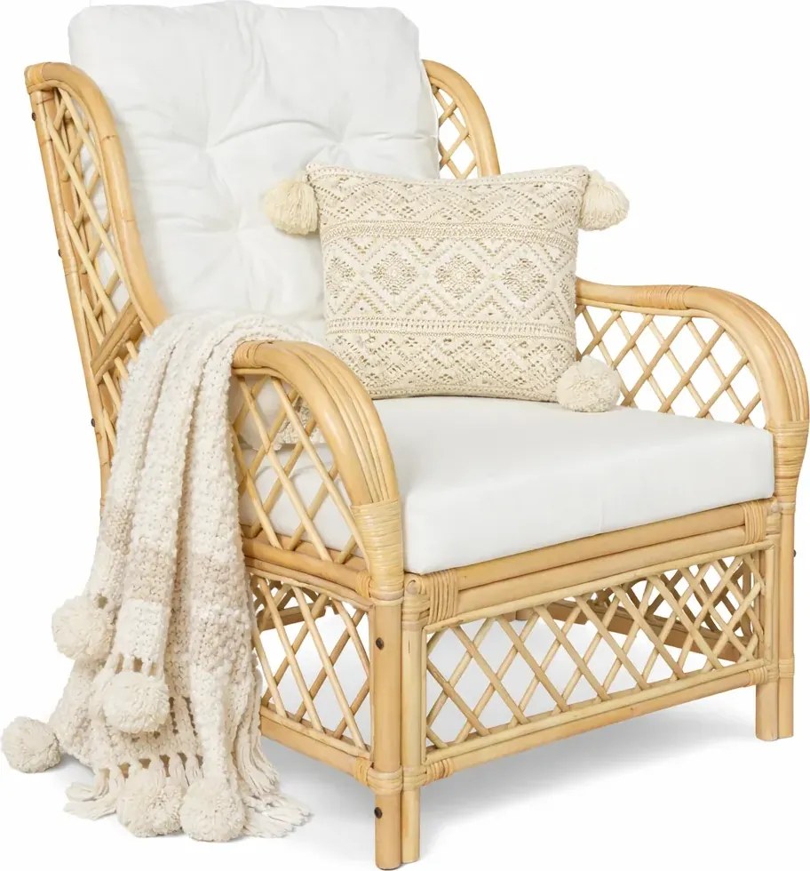 Fotel ogrodowy z prawdziwego rattanu W4-T71