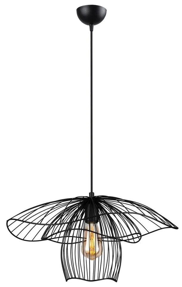 Czarna lampa wisząca Squid Lighting Root, wys. 123 cm