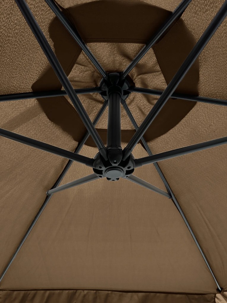 Składany parasol ogrodowy Floriva YN7011-BR, brązowy