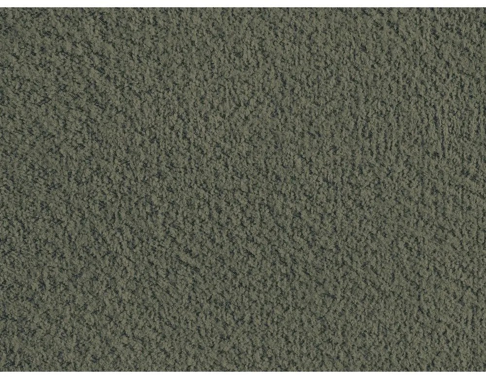 Ciemnozielone tapicerowane łóżko dwuosobowe bez zagłówka ze schowkiem i stelażem 160x200 cm Inera – Bobochic Paris