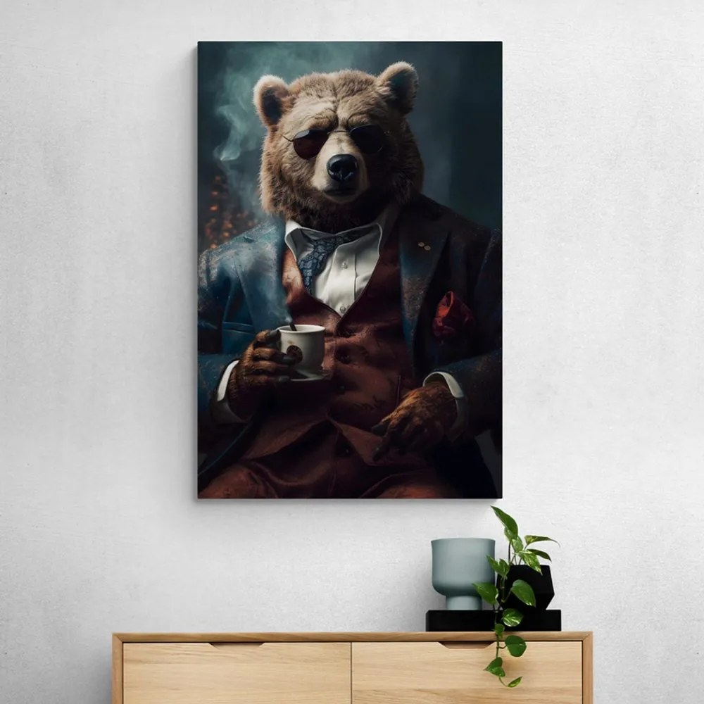 Obrazy zwierzęcy gangster niedźwiedż