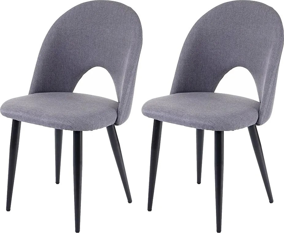 Krzesło do jadalni MCW-D73 (zestaw 2 sztuk),  ciemnoszary