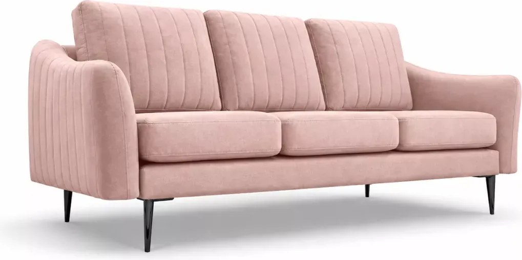 Sofa Valoris 3-osobowa welur – nowoczesna kanapa wolnostojąca do salonu