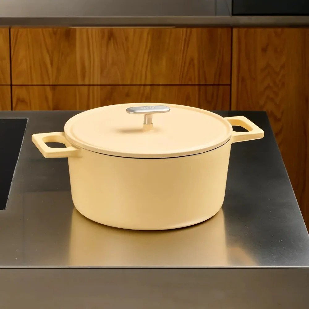 Garnek żeliwny z pokrywką odpowiedni na indukcję 5,5 l Mattia 3.0 – FABINI