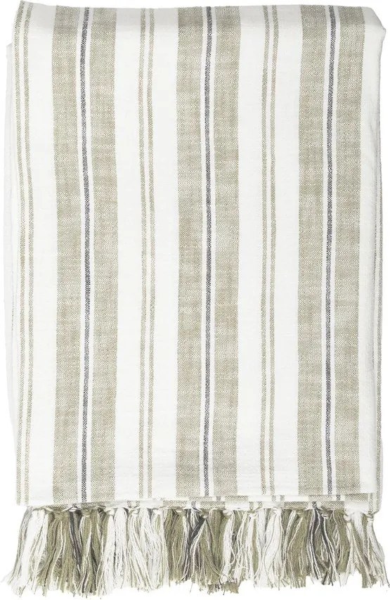 Zielony bawełniany koc 150x200 cm Indira – Tiseco Home Studio