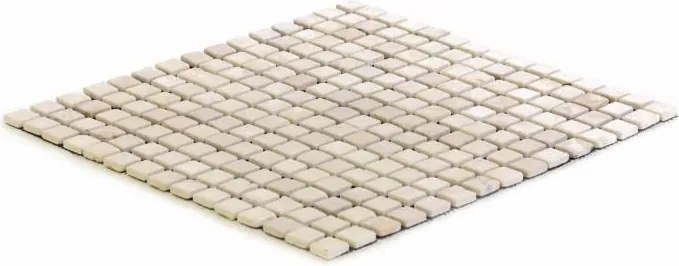 Mozaika marmurowa Garth na siatce kremowa 1m2