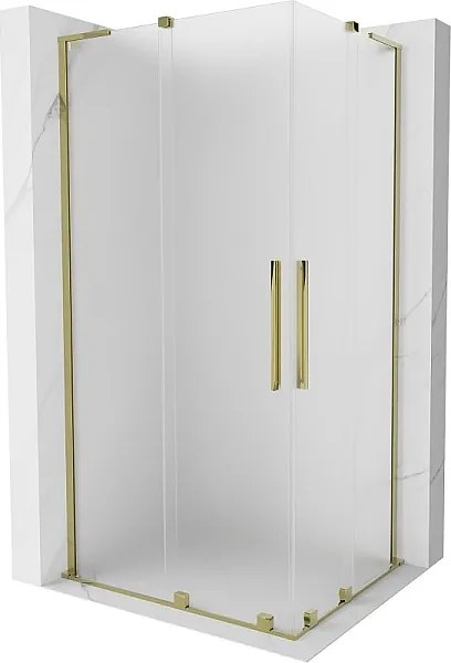 Mexen Velar L Duo kabina prysznicowa rozsuwana 100 x 90 cm, szron, złota - 871-100-090-02-33-50