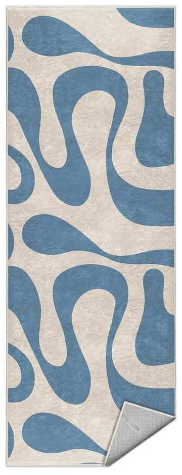 Niebieski chodnik odpowiedni do prania 80x200 cm Blue Latte – Mila Home