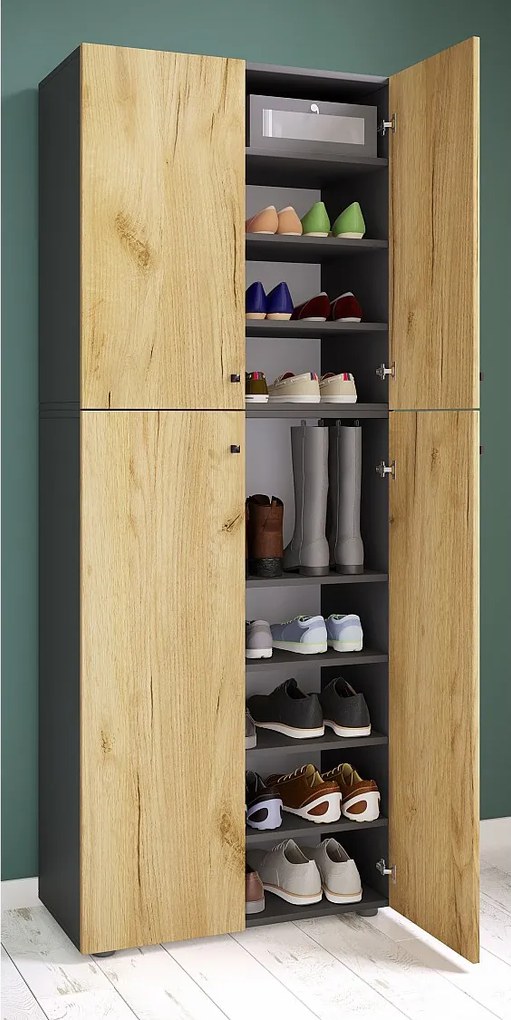 XXL Drewno Duża szafka na buty Lona 9